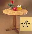 Donald Dean and Sons Oak Round Pedestal Table: 30