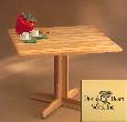 Donald Dean & Sons Oak Square Pedestal Table: 30