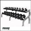 USA Horizontal two-tier dumbbell rack w/ saddles (DR-10)