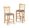 Roma Stool /w Upholstered Seat