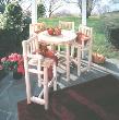 Rustic Cedar Furniture 5-Piece Bistro Set