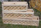 The Maine Bucket Company Cedar Window Box/w Lattice