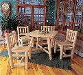 Rustic Cedar Furniture Square Dining Group