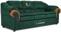 Miami Hurricanes Pub Sofa