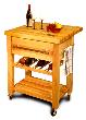 Baby Grand Workcenter with Drop Leaf and Wine Rack (Product ID = 2008)