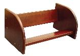 Jiffy Book/Video/CD Rack Walnut Stain