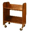 BookMaster Walnut Stain Birch - Tilted Shelves (Product ID = 3311)