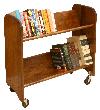 Rol-Rack Walnut Stained Birch - Tilted Shelves (Product ID = 3313)