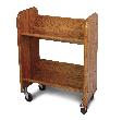 BookMaster Walnut Stain Oak Grain - Tilted Shelves (Product ID = 3321)