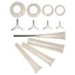 Weston / Pragotrade 12-Piece Universal Stuffing Funnel Kit (08-2501)