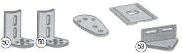 (HB100) Bracket Set, (350IH (2 qty), 352IH, 353IH)