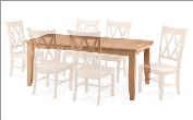 Heavy Bow End Shaker Butterfly Leaf Table (T-4060XBC)