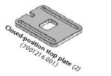 (7001216.001) Zareba Bracket, Stop Plate