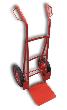 Red Trolley for Bounce House Transportation