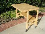 Natural All Wood Flip and Fold Desk