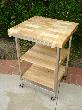 Natural SS/Wood Folding BBQ (versatile) Island