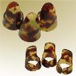 Tortoise Shell Colored Finger Picks - Set of 3