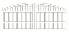 South Hampton  Convex Lattice top w/ V Joint Base