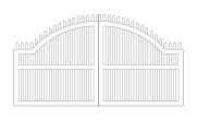Entranceway Convex Design Dual Gate