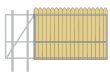 Gate Crafters Vinyl/Wood Slat Single Slide Gate Frame