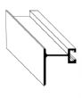 F Track Hurricane Shutters & Panel Hardware Footer with 1" build out