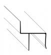 H Channel Header Hurricane Shutters Hardware with 1" build out