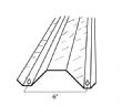 6" Half Lexan/Polycarbonate Hurricane Shutter for Windows or Doors