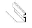 BERTHA Sidewalk F Track/Header Studless Angle Hurricane Hardware