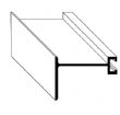 F Track Hurricane Panel Footer with 2" build out