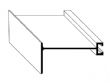 F Track Hurricane Panel Footer with 3" build out