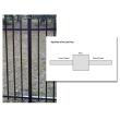 Line Post for Aluminum Fencing