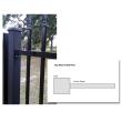 End Post for Aluminum Fencing