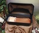 Medium 24” STANDARD Pet Casket - 4 Color Options - by Newnaks  - Black/Gold 