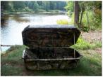 40 Realtree® Hardwoods Camo Pet Casket - Comfort Style Hoegh - Hardwoods Green HD® Interior