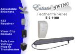 Gate Opener - E-S1100 Estate Swing Single Gate Opener w/ Free Extra Remote (E-S 1100)
