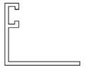 BERTHA Reverse F Track/Header Studless Angle Hurricane Hardware