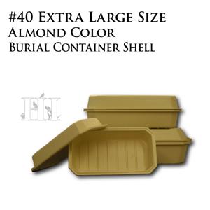 Large Pet Burial Container Shell