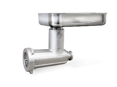 <b>TC22 Meat Grinder Attachment - Cast Iron</b> - 8mm Stainless Steel Plate