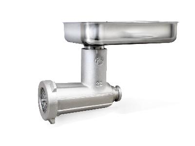 <b>TC22 Meat Grinder Attachment - Cast Iron</b> - 6mm Stainless Steel Plate