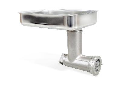 <b>TC8 Meat Grinder Attachment - Cast Iron</b> - 8mm Stainless Steel Plate