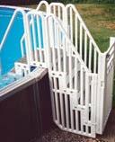Sentry Safety Basic Confer Plastics Pool Step Entry System for Above Ground Pools -  27" Wide (with Security Gate Included)
