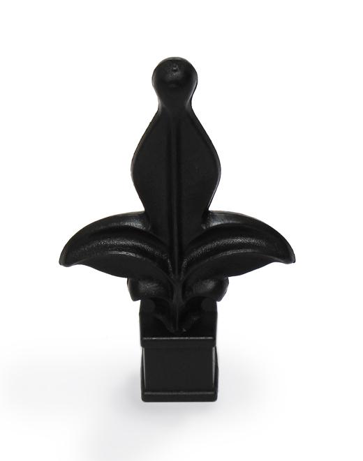 Fleur de Lis Upgrade Finial Set for 14' Estate Swing Gate - Dual Design 