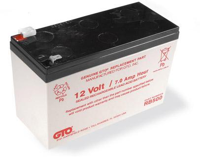 GTO (RB500) Standard Replacement Battery