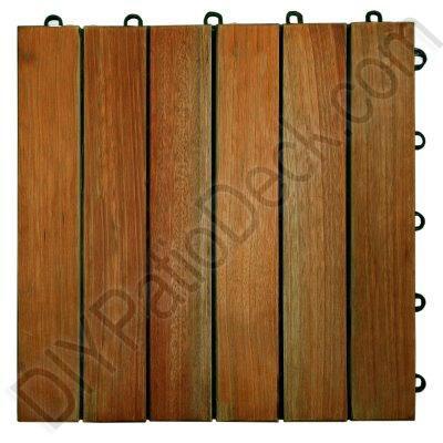 High Density Eucalyptus 6 Slat Exterior Tiles