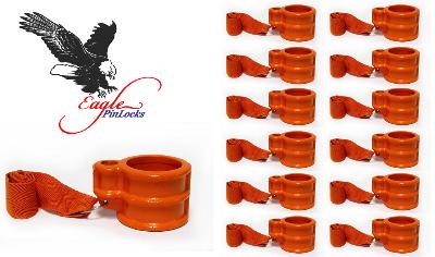RV King Pin Lock (Eagle King Pin Lock) Keyed Unique <b>Set of 12</b> - - With Safety Ribbon