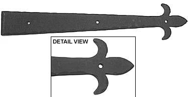 Acorn 14' (356mm) Hand Forged Iron Art Dummy Strap - EACH (Black)(ACO-IHABP)