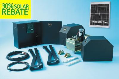 APOLLO 3600ETL Dual Gate Opener w/ DIY Gate Openers DIY Kit & extra remote (3600ETL)  - w/ 20 Watt Solar Panel