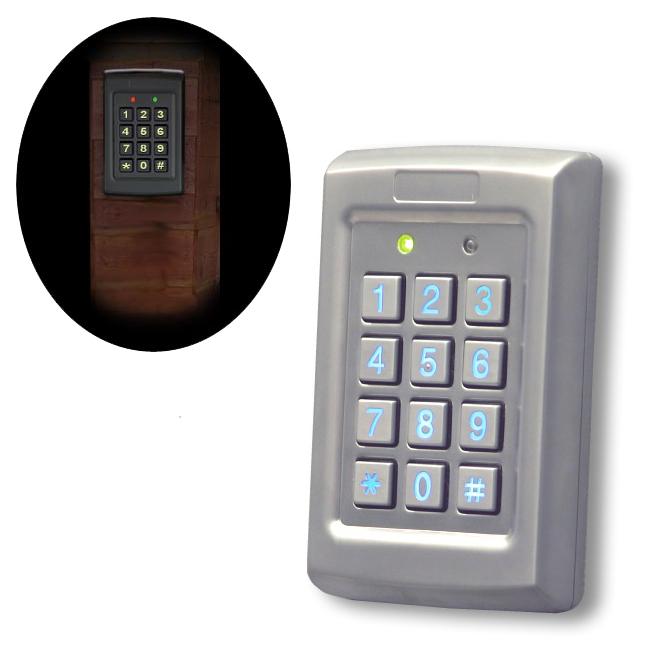 Estate Swing Stainless Steel Finish Surface Mount Backlit Exiting Keypad (EASYBKA)