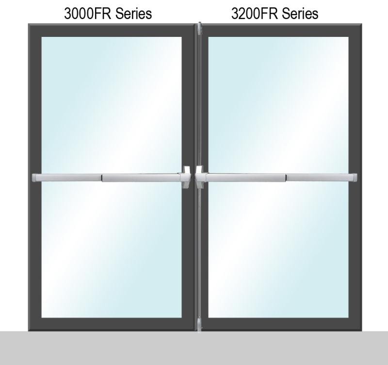 Sentry Safety 3000/3200 Fire Rate Series Panic Bar For Double Doors - P (Painted)