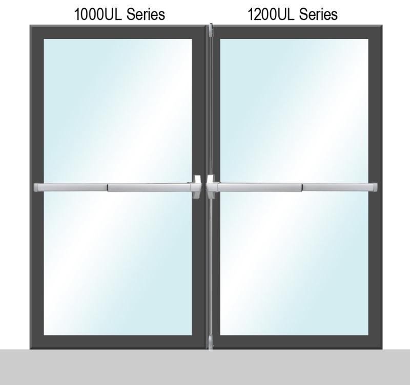 Sentry Safety 1000/1200 UL Series Panic Exit Device For Double Doors - S (Stainless Steel)